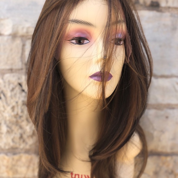 Fulllace Copper Ginger Brown Wig - Picture 9 of 16